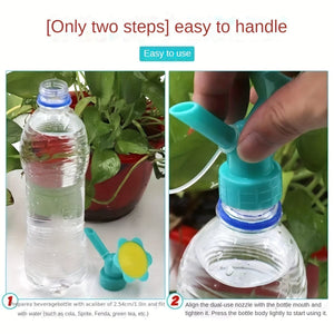 Planet Gates Upgrade Your Watering Routine with This Reusable, Dual-Purpose Nozzle Head - Perfect for Cola Bottles, Beverage Bottles & Flower Sprinklers!