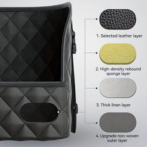 Planet Gates Upgraded double pockets Wallet Handbag Car Supplies Storage Between Car Seats Car Organizer Mesh Bag With Extra Back Pocket Car Seat Back Organizer Box Car Accessories