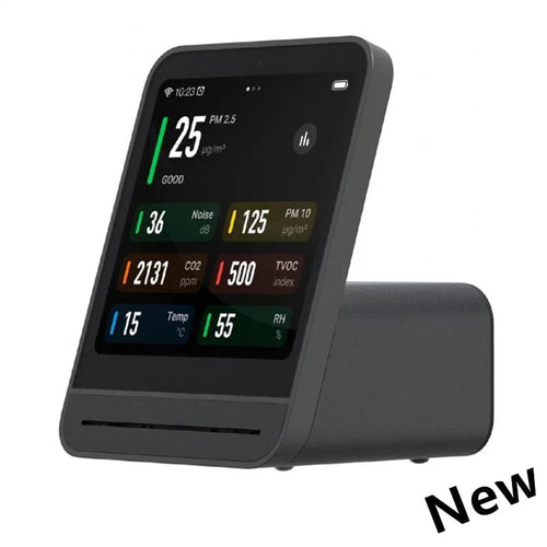Planet Gates Upgraded Version B / CHINA Qingping Air Detector 2 Smart Home Touch Screen Control Temperature Humidity Sensor CO2 PM2.5 Quality Monitor Work With Mijia Ap