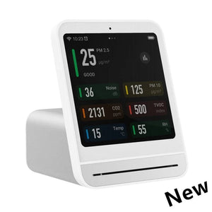 Planet Gates Upgraded Version W / CHINA Qingping Air Detector 2 Smart Home Touch Screen Control Temperature Humidity Sensor CO2 PM2.5 Quality Monitor Work With Mijia Ap
