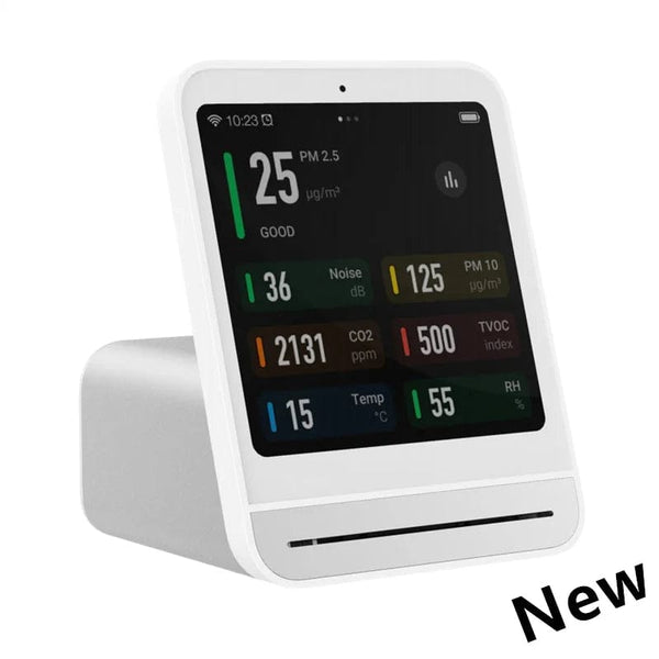 Planet Gates Upgraded Version W / CHINA Qingping Air Detector 2 Smart Home Touch Screen Control Temperature Humidity Sensor CO2 PM2.5 Quality Monitor Work With Mijia Ap