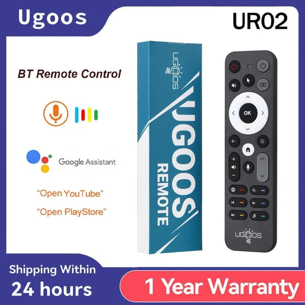 Planet Gates UR02 Original UGOOS UR02 BT Voice Remote Control Replacement for Ugoos TOX1 TOX3 TOX4 AM8 PRO AM6B PLUS X4 X4Q Cube Pro Extra TV Box