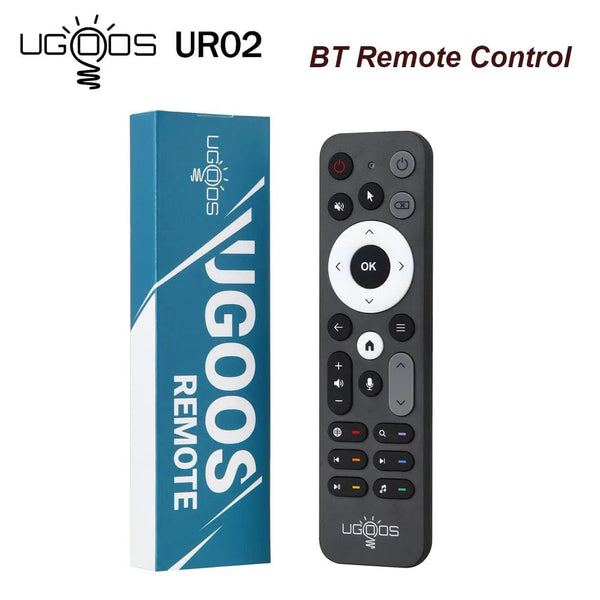 Planet Gates UR02 UGOOS UR02 Bluetooth BT Remote Control Replacement for Ugoos TOX1 TOX3 TOX4 AM8 PRO AM6B PLUS X4 X4Q Cube Pro Extra TV Box