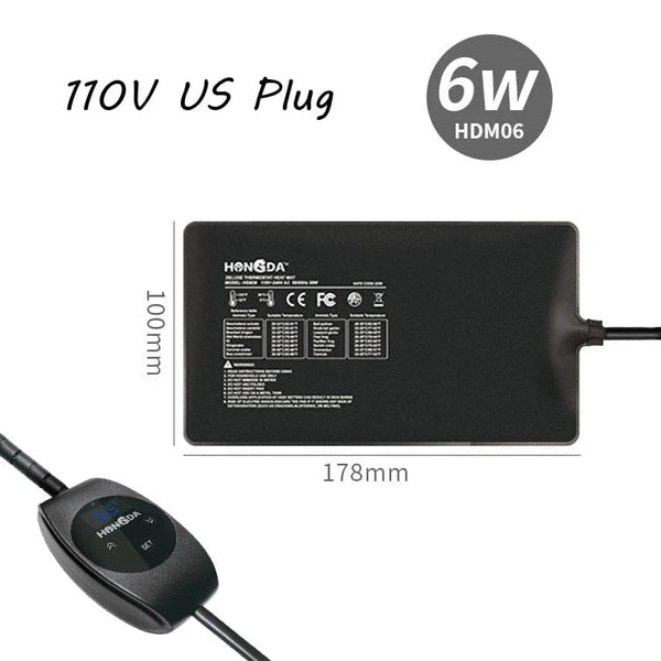 Planet Gates US 6W Terrarium Reptiles lizard Heat Mat Climbing Pet Heating Warm Pads Intelligent Adjustable Temperature Controller Mats 110v/220v