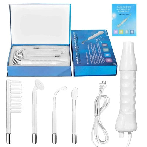 Planet Gates US Plug Portable High Frequency Facial Machine Wand Handheld Electric Face Skin Beauty Tools Acne Treatment Device