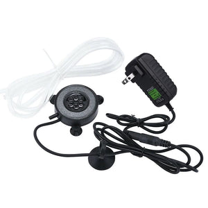 Planet Gates US Plug Submersible Underwater Fish Tank Light Color Changing LED Air Light Aquarium Air Bubble 6pcs Lamp Making Oxygen for Fish Tank