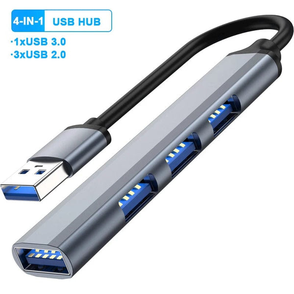 Planet Gates USB 3.0 / CHINA 4-in-1 USB 3.0 HUB USB Hubs Docking Stations Type C 3.1 Multi USB Splitter OTG Adapter For PC Computer Accessories Macbook Pro