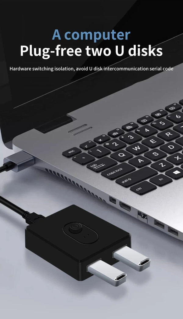 Planet Gates USB 3.0 KVM Switch USB Hub 1x2/2x1 Switcher USB3.0 Switch Shared Controller Splitter for Laptop Computer Printer Keyboard Mouse