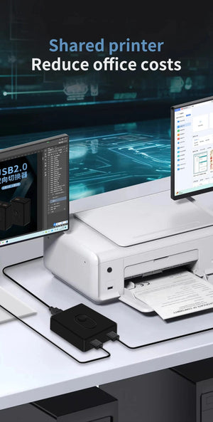 Planet Gates USB 3.0 Switcher KVM Switch 1x2/2x1 Bidirectional USB Hub for Computer Laptop to Keyboard Mouse Printer U Disk USB 2.0 Extender