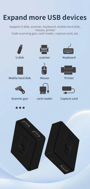 Planet Gates USB 3.0 Switcher KVM Switch 1x2/2x1 Bidirectional USB Hub for Computer Laptop to Keyboard Mouse Printer U Disk USB 2.0 Extender