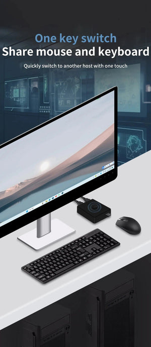 Planet Gates USB 3.0 Switcher KVM Switch 1x2/2x1 Bidirectional USB Hub for Computer Laptop to Keyboard Mouse Printer U Disk USB 2.0 Extender