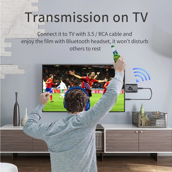 Planet Gates USB & 3.5mm AUX Bluetooth 5.3 Dongle Audio Receiver Transmitter Music Adapter For PC Mp3 Speaker TV Wireless Earphone Car Radio