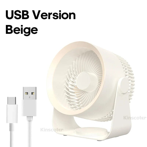 Planet Gates USB Beige KINSCOTER Multifunctional Electric Fan Circulator Wireless Portable Home Quiet Ventilator Desktop Wall Ceiling Fan Air Cooler