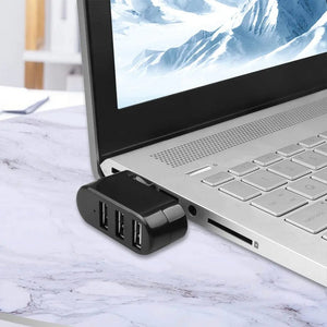 Planet Gates USB Hub 2.0 Adapter Rotate High Speed U Disk Reader Splitter 3 Ports USB 2.0 For Computer PC Laptop Mac Mini Accessories