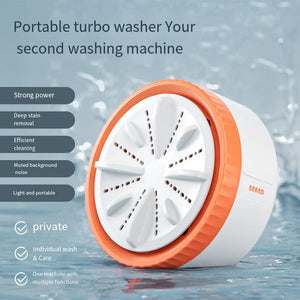 Planet Gates USB Rotating Turbo Ultrasonic Washer Dishwasher, Portable Mini Washing Machine For Clothes, Underwear Washing machine for Travel