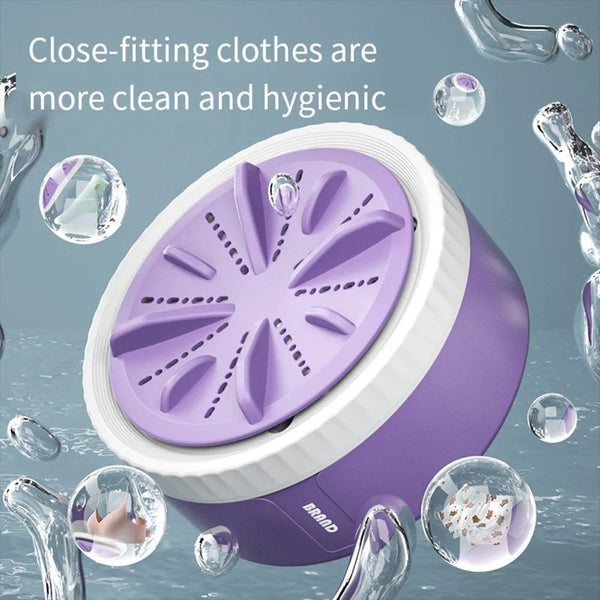 Planet Gates USB Rotating Turbo Ultrasonic Washer Dishwasher, Portable Mini Washing Machine For Clothes, Underwear Washing machine for Travel
