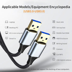 Planet Gates USB3.0 / 3m USB 3.0 Extension Cable Type A Male to Male 5Gbps USB to USB 2.0 Extender for Radiator Hard Disk TV Box USB3.0 Cable Extension