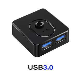 Planet Gates USB3.0 USB 3.0 Switcher KVM Switch 1x2/2x1 Bidirectional USB Hub for Computer Laptop to Keyboard Mouse Printer U Disk USB 2.0 Extender