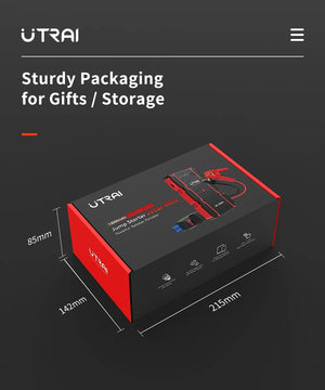 Planet Gates UTRAI 1000A Jump Starter Power Bank Starting Device Portable Emergency Booster for 12V Vehicles Small Trucks