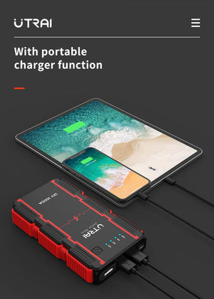 Planet Gates UTRAI 1000A Jump Starter Power Bank Starting Device Portable Emergency Booster for 12V Vehicles Small Trucks