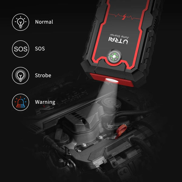 Planet Gates UTRAI 2000A Jump Starter Power Bank Portable Charger Starting Device For 8.0L/6.0L Emergency Car Battery Jump Starter