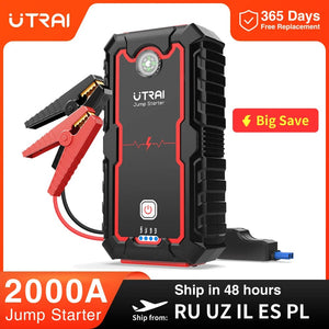 Planet Gates UTRAI 2000A Jump Starter Power Bank Portable Charger Starting Device For 8.0L/6.0L Emergency Car Battery Jump Starter