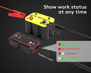 Planet Gates UTRAI 2000A Jump Starter Power Bank Portable Charger Starting Device For 8.0L/6.0L Emergency Car Battery Jump Starter