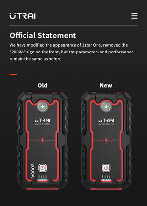 Planet Gates UTRAI 2000A Jump Starter Power Bank Portable Charger Starting Device For 8.0L/6.0L Emergency Car Battery Jump Starter