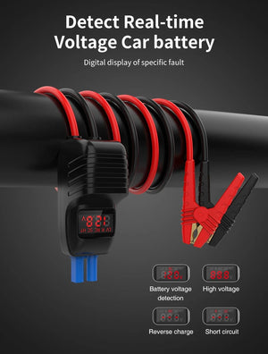 Planet Gates UTRAI 2500A Jump Starter Power Bank Battery Portable Charger 10W Wireless Charging LCD Screen Safety Hammer Car Starting Device