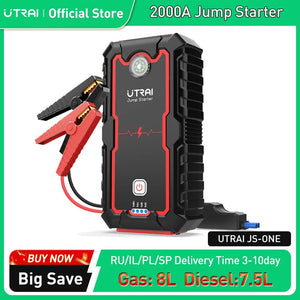 Planet Gates UTRAI Power Bank  2000A Jump Starter Portable Charger Car Booster 12V Auto Starting Device Emergency Car Battery Starter