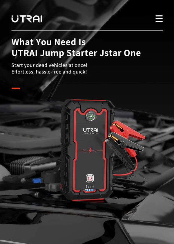Planet Gates UTRAI Power Bank  2000A Jump Starter Portable Charger Car Booster 12V Auto Starting Device Emergency Car Battery Starter