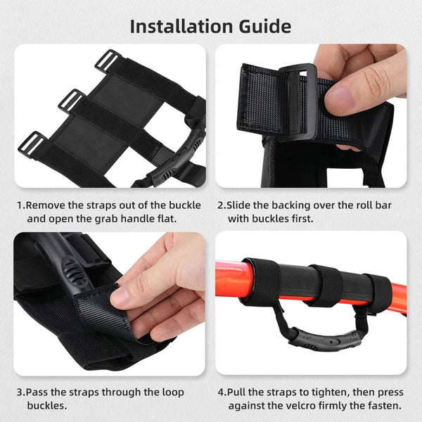 Planet Gates UTV ATV Sports Roll Bar Cages Grab Handle Hold For Jeep For Can-am Commander Maverick x3 1000 Compatible with Polaris RZR Ranger