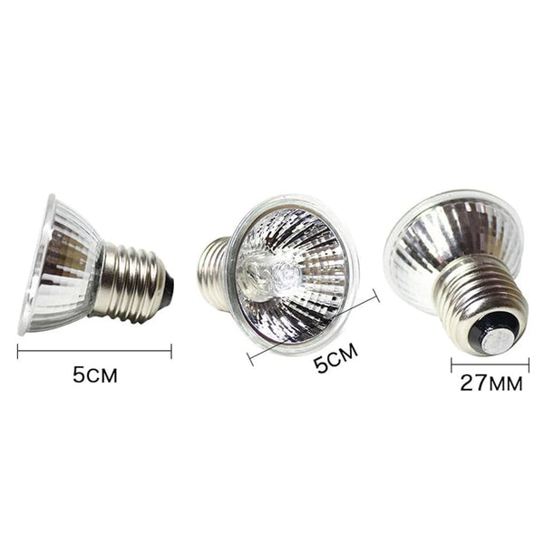 Planet Gates UVA+UVB 3.0 Reptile lamp Set with Clip-on Bulb Lamp Holder Turtle Basking UV Heating Lamp Kit Tortoises Light Lizards Lighting