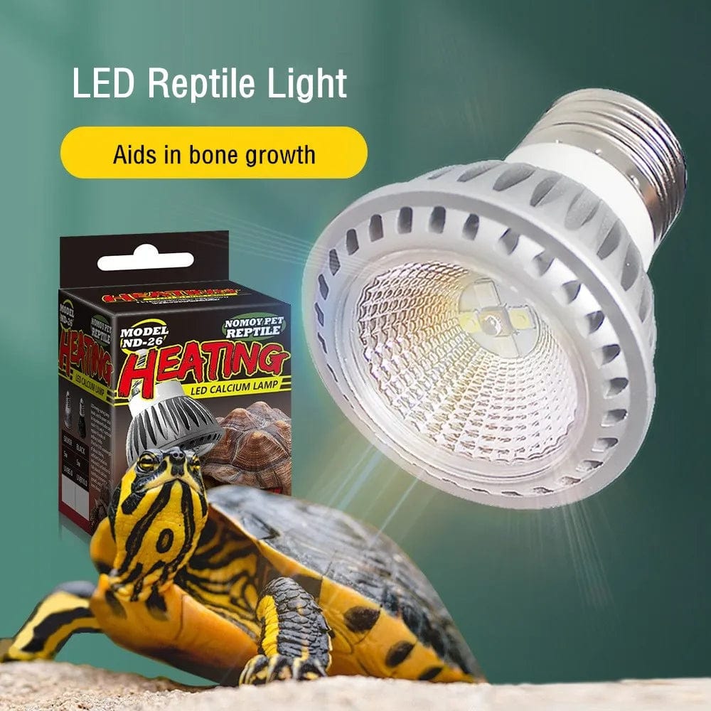 Planet Gates UVA + UVB LED Reptile Light Turtle Basking Platform Full Spectrum Sun Lamp Sunbathe Heat Lamp for Lizard Reptiles and Amphibians