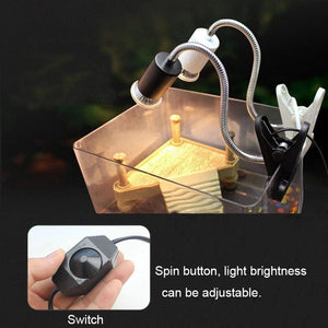 Planet Gates UVB E27 Pet Reptile Lamp Clip-on Bulb Lamp Holder Turtle Basking UV Heating Lamp Kit Tortoises Light Lizards Lighting  EU Plug