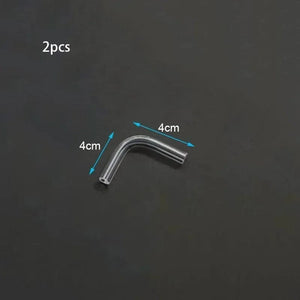 Planet Gates V shape 2pcs/lot 4mm Acrylic Aquarium Connector Straight U Shape Tube Elbow Fish Tank Air Pump Air Tube Filter Connecting Accessories