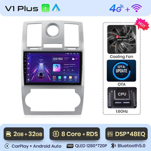 Planet Gates V1.C (1GB-32GB) / Poland Junsun Car Radio For Chrysler 300C Aspen 2004 - 2008 wireless CarPlay Android Auto car intelligent systems No 2 din 2din DVD