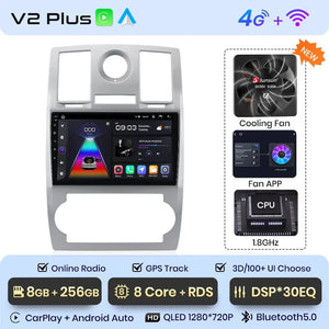 Planet Gates V1.C (1GB-32GB) / Poland Junsun Car Radio For Chrysler 300C Aspen 2004 - 2008 wireless CarPlay Android Auto car intelligent systems No 2 din 2din DVD