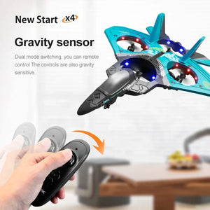 Planet Gates V17 RC Remote Control Airplane 2.4G Remote Control Fighter Hobby Plane Glider Airplane EPP Foam Toys RC drone Kids Gift rcplane