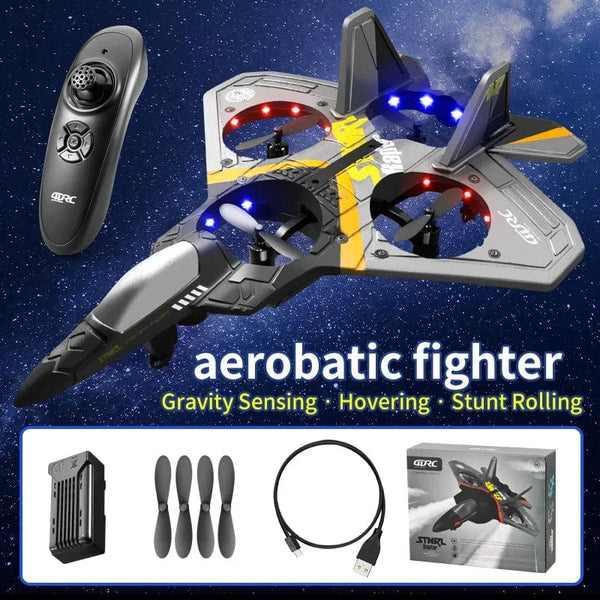 Planet Gates V17 RC Remote Control Airplane 2.4G Remote Control Fighter Hobby Plane Glider Airplane EPP Foam Toys RC drone Kids Gift rcplane