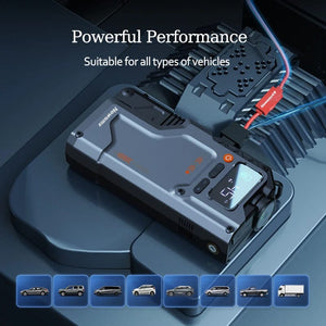 Planet Gates V5-20000mAh / CN Newsmy 5 In 1 Car Jump Starter with Air Compressor 20000mAh Portable Booster Charger 2000A Car Air Pump Battery Starting Device