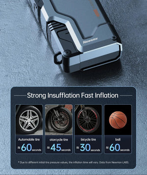 Planet Gates V5-20000mAh / CN Newsmy 5 In 1 Car Jump Starter with Air Compressor 20000mAh Portable Booster Charger 2000A Car Air Pump Battery Starting Device
