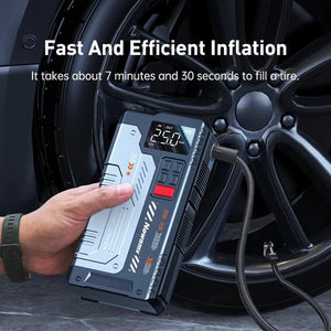 Planet Gates V6-22000mAh / CN Newsmy 22000mAh Jump Starter with Air Compressor Booster Tyre Inflator Portable Car Battery Power Bank Charger 12v Air Pump