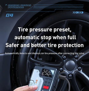 Planet Gates V6-22000mAh / CN Newsmy 22000mAh Jump Starter with Air Compressor Booster Tyre Inflator Portable Car Battery Power Bank Charger 12v Air Pump