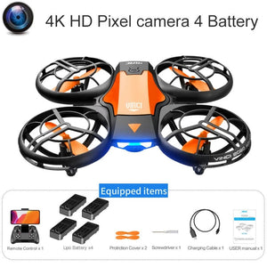 Planet Gates V8 New Mini Drone 4K 1080P HD Camera Drones WiFi Fpv Air Pressure Height Maintain  Foldable Quadcopter RC Dron Toy Gift