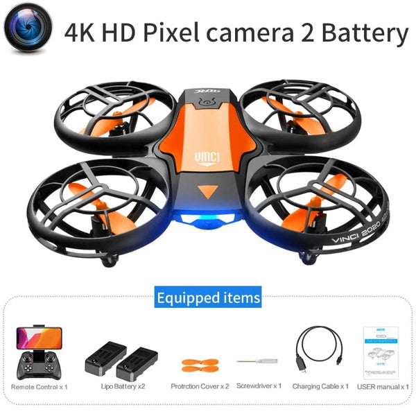 Planet Gates V8 New Mini Drone 4K 1080P HD Camera Drones WiFi Fpv Air Pressure Height Maintain  Foldable Quadcopter RC Dron Toy Gift