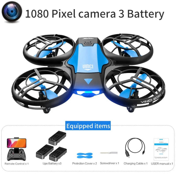 Planet Gates V8 New Mini Drone 4K 1080P HD Camera Drones WiFi Fpv Air Pressure Height Maintain  Foldable Quadcopter RC Dron Toy Gift