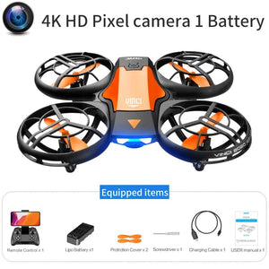 Planet Gates V8 New Mini Drone 4K 1080P HD Camera Drones WiFi Fpv Air Pressure Height Maintain  Foldable Quadcopter RC Dron Toy Gift