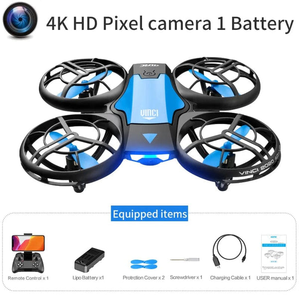 Planet Gates V8 New Mini Drone 4K 1080P HD Camera Drones WiFi Fpv Air Pressure Height Maintain  Foldable Quadcopter RC Dron Toy Gift