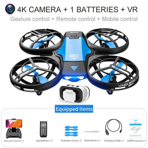 Planet Gates V8 Wholesale Induction Control RC Helicopters Toy Gift FPV VR Mini Drone 4k HD Aerial Photography Folding Quadcopter With Camera